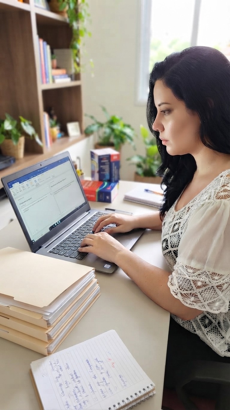 Traductora certificada de Traducciones Certificadas 503 trabajando